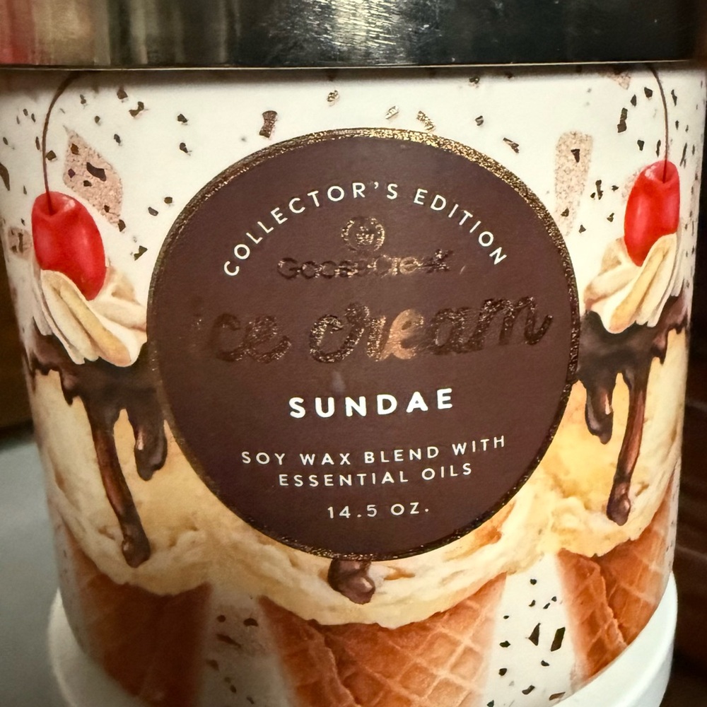 Ice Cream Sundae Soy Wax Candle